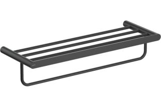 Полка для полотенец Aquatek Лира AQ4415MB черный